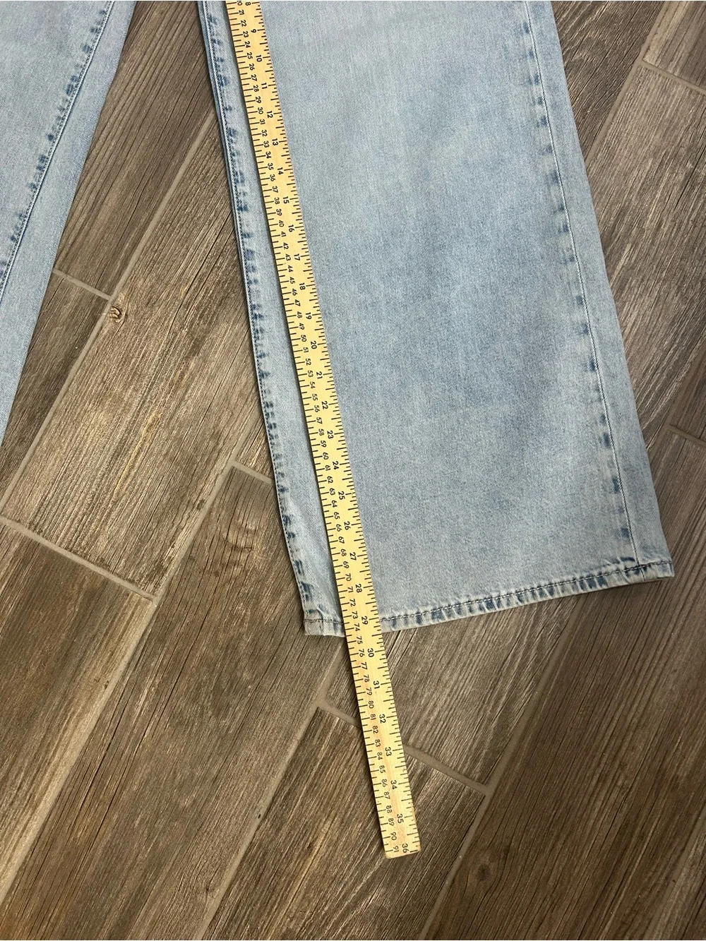 Old Navy Girls Wide Leg Baggy Jeans Light Wash Denim Size 16